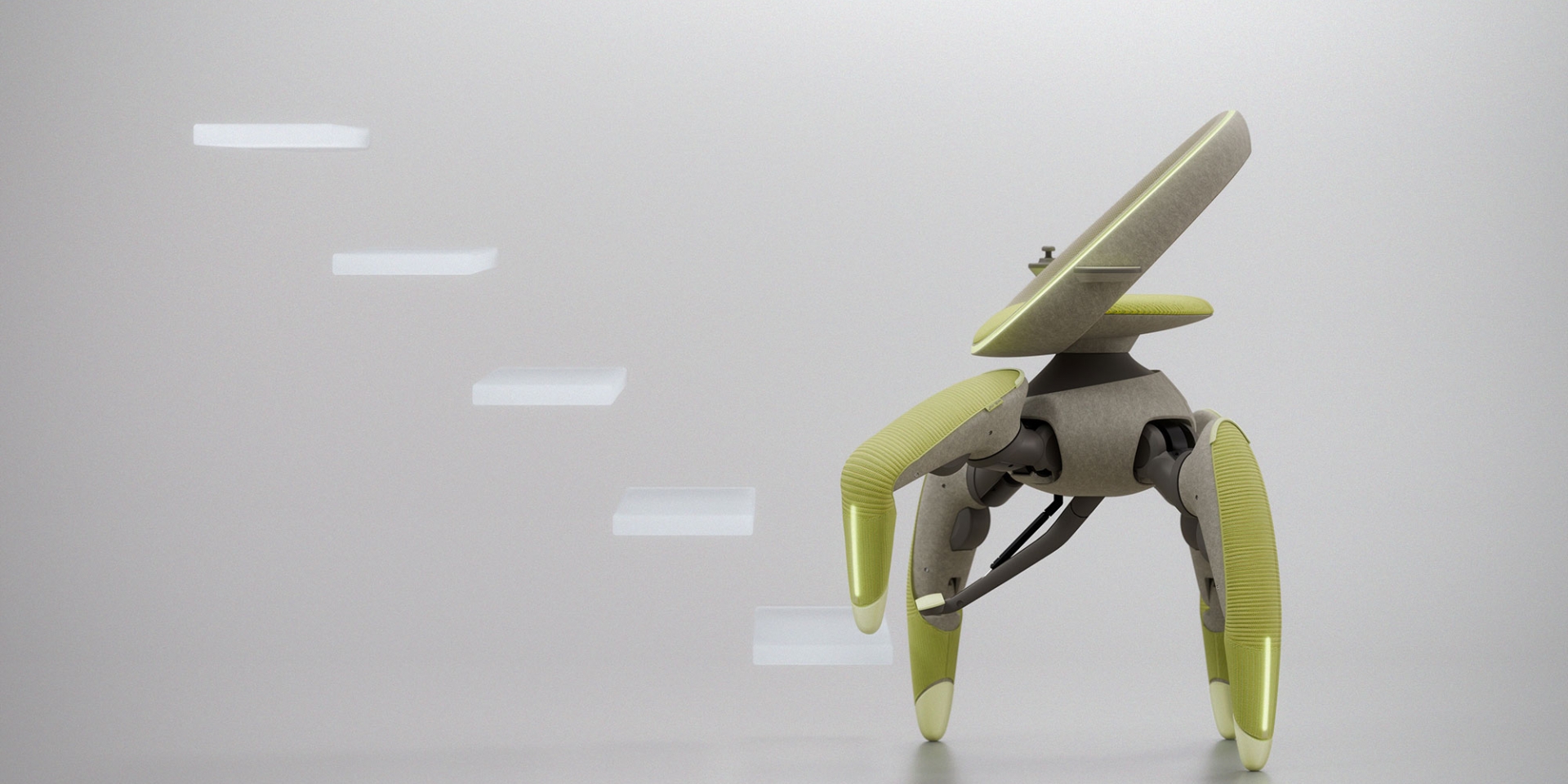 Toyota ra mắt ghế robot Walk Me: Cơ chế đi bộ bốn chân, vận hành bằng mô tơ điện, tải trọng 100 kg, kết hợp thiết kế giữa xe lăn và robot - Ảnh 1.