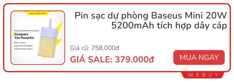 6 món đồ mini hay ho của Baseus, Hoco, Deerma... siêu tiện lợi, giá lại rẻ- Ảnh 4.