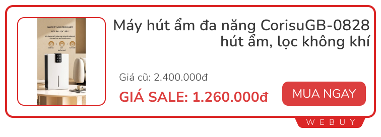 5 mẫu máy hút ẩm dưới 4 triệu đồng đang sale: Dùng ổn, nhiều chức năng thú vị- Ảnh 1.