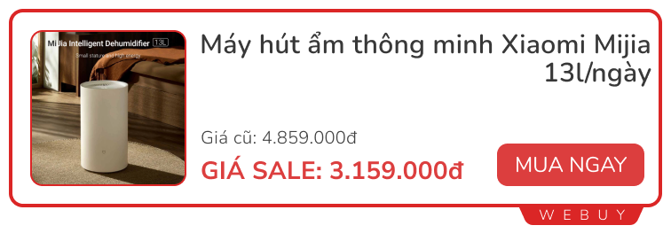 5 mẫu máy hút ẩm dưới 4 triệu đồng đang sale: Dùng ổn, nhiều chức năng thú vị- Ảnh 3.