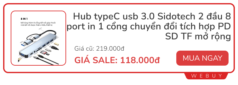 Cầm 200.000đ săn deal cuối tháng: Tai nghe, sạc dự phòng, đủ đồ phụ kiện từ Anker, Hoco, Ugreen...- Ảnh 16.