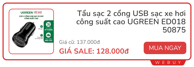 Cầm 200.000đ săn deal cuối tháng: Tai nghe, sạc dự phòng, đủ đồ phụ kiện từ Anker, Hoco, Ugreen...- Ảnh 11.