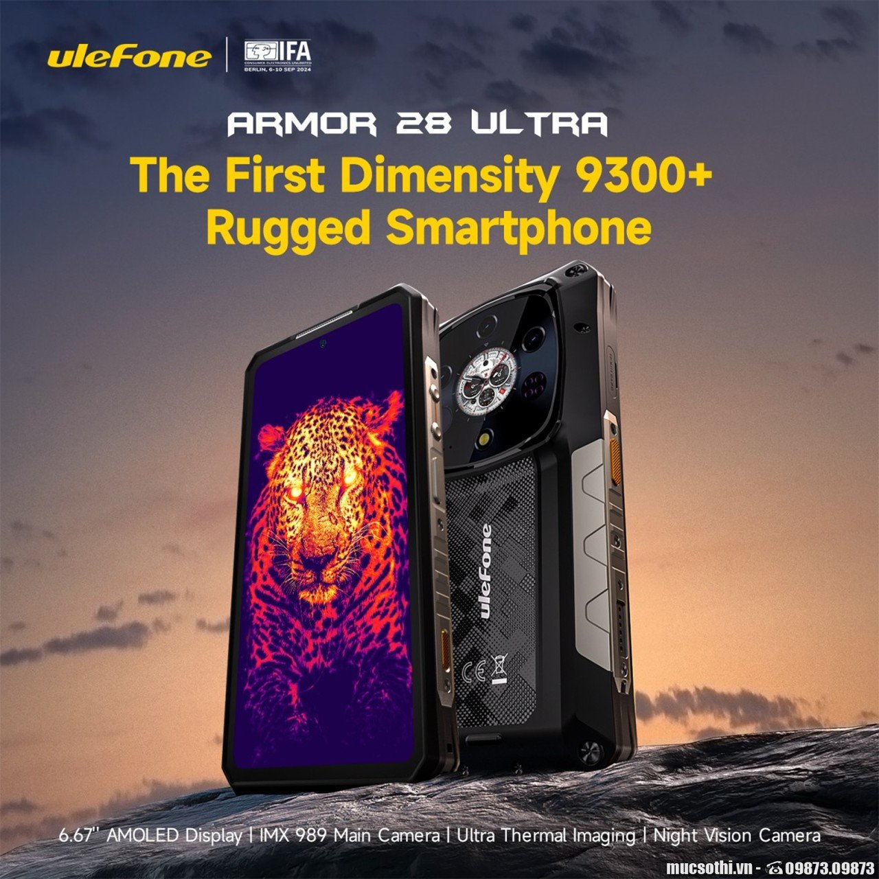 Ra mắt điện thoại Ulefone siêu bền mới: Dimensity 9300+, 2 màn hình, camera soi đêm và tầm nhiệt, pin 10.600mAh, rơi không vỡ hỏng- Ảnh 1.