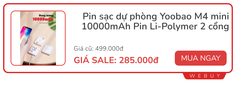 6 mẫu sạc dự phòng mini nhìn hay hay, lọt thỏm trong lòng bàn tay giá chỉ từ 109.000đ- Ảnh 4.