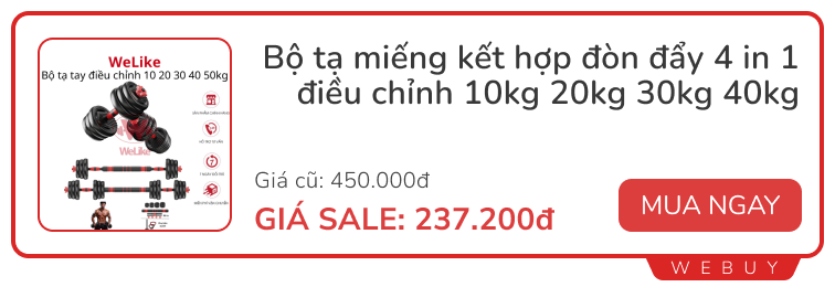 Khai xuân đầu năm với loạt deal đồ thể thao: Tốt cho sức khỏe, giảm mỡ sau Tết- Ảnh 7.