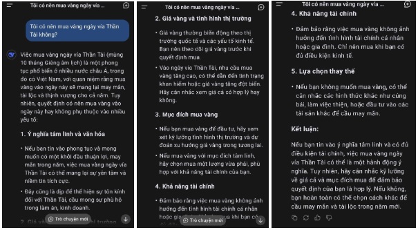 'Có nên mua vàng ngày vía Thần Tài không?' - Câu trả lời của ChatGPT và DeepSeek gây bất ngờ- Ảnh 2.