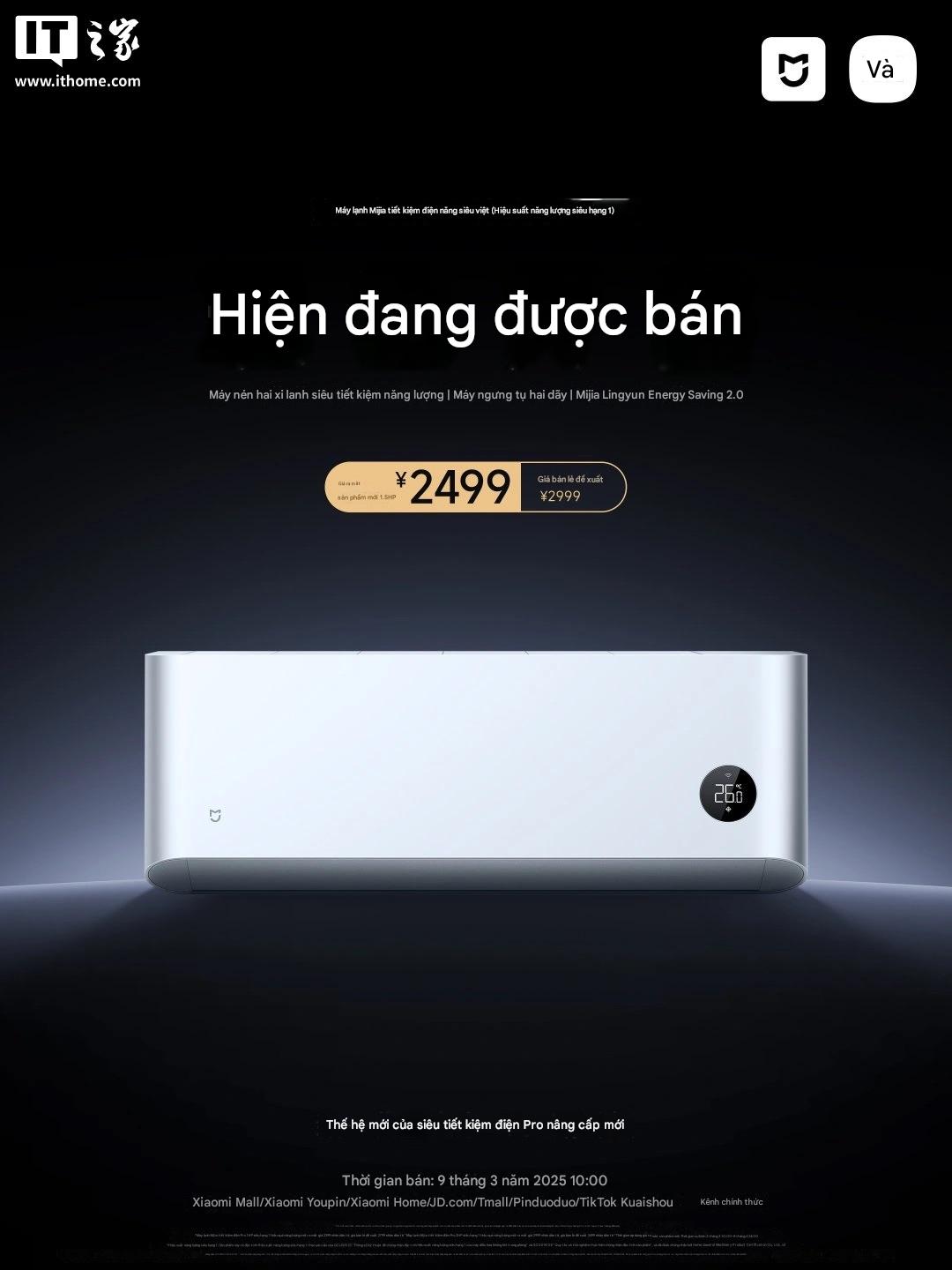 Xiaomi ra mắt điều hòa hai chiều siêu tiết kiệm điện: Tiết kiệm tới 361 số điện/năm, phiên bản 18.000 BTU giá chỉ hơn 10 triệu đồng- Ảnh 1.