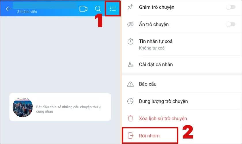 Cách rời nhóm Zalo trong im lặng mà không ai biết- Ảnh 2.