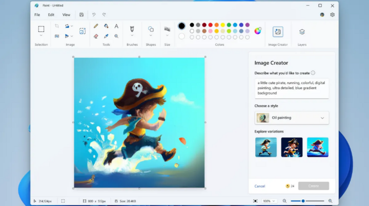 Microsoft tích hợp AI trong Notepad và Paint, nhiều tính năng không còn miễn phí- Ảnh 1.