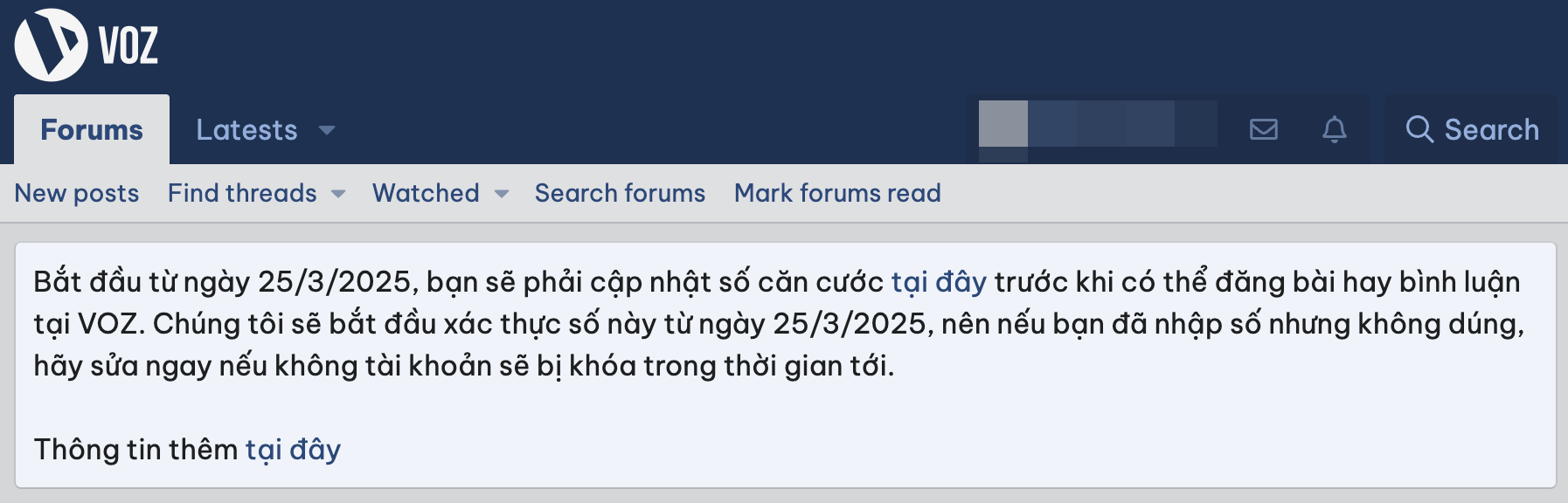 Diễn đàn công nghệ nổi tiếng tại Việt Nam yêu cầu thành viên nhập số CCCD để được đăng bài- Ảnh 1.