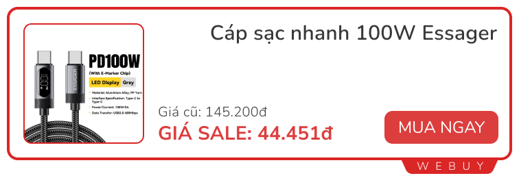 Sale cuối tháng vẫn còn: Số dư còn 500k vẫn tự tin mua combo vài món từ Xiaomi, Baseus, Ugreen...- Ảnh 1.