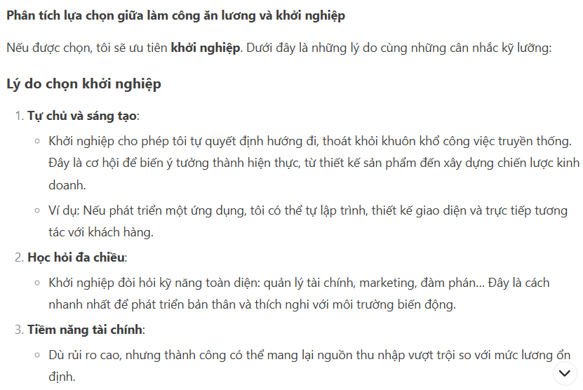 Hỏi DeepSeek và Grok 3 ‘nên chọn làm công ăn lương hay khởi nghiệp’, câu trả lời ngay lập tức khiến người dùng phải ngỡ ngàng vì lập luận thấu đáo của AI- Ảnh 6.