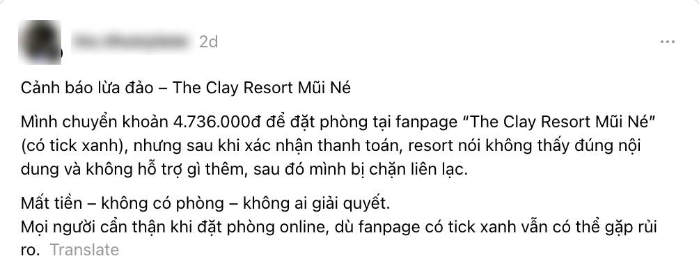 Cảnh báo: Lại thêm page tick xanh lừa đảo đặt phòng, sát lễ 30/4 dân tình càng cần cảnh giác với chiêu trò tinh vi- Ảnh 1. Cảnh báo: Lại thêm page tick xanh lừa đảo đặt phòng, sát lễ 30/4 dân tình càng cần cảnh giác với chiêu trò tinh vi- Ảnh 1.
