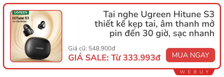 Sale cuối tháng: Tai nghe Ugreen xịn vừa bán đã -42%, giày PUMA chính hãng 888.000đ, điện thoại Tecno chụp ảnh siêu đẹp chỉ 5.74 triệu- Ảnh 2.