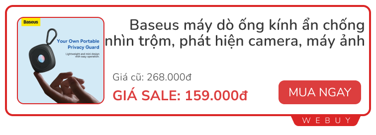 Săn sale 6 món đồ đáng sắm vào hè này: Tag định vị, tai nghe AI, máy dò ống kính ẩn... chỉ từ 159.000đ- Ảnh 2. Săn sale 6 món đồ đáng sắm vào hè này: Tag định vị, tai nghe AI, máy dò ống kính ẩn... chỉ từ 159.000đ- Ảnh 2.
