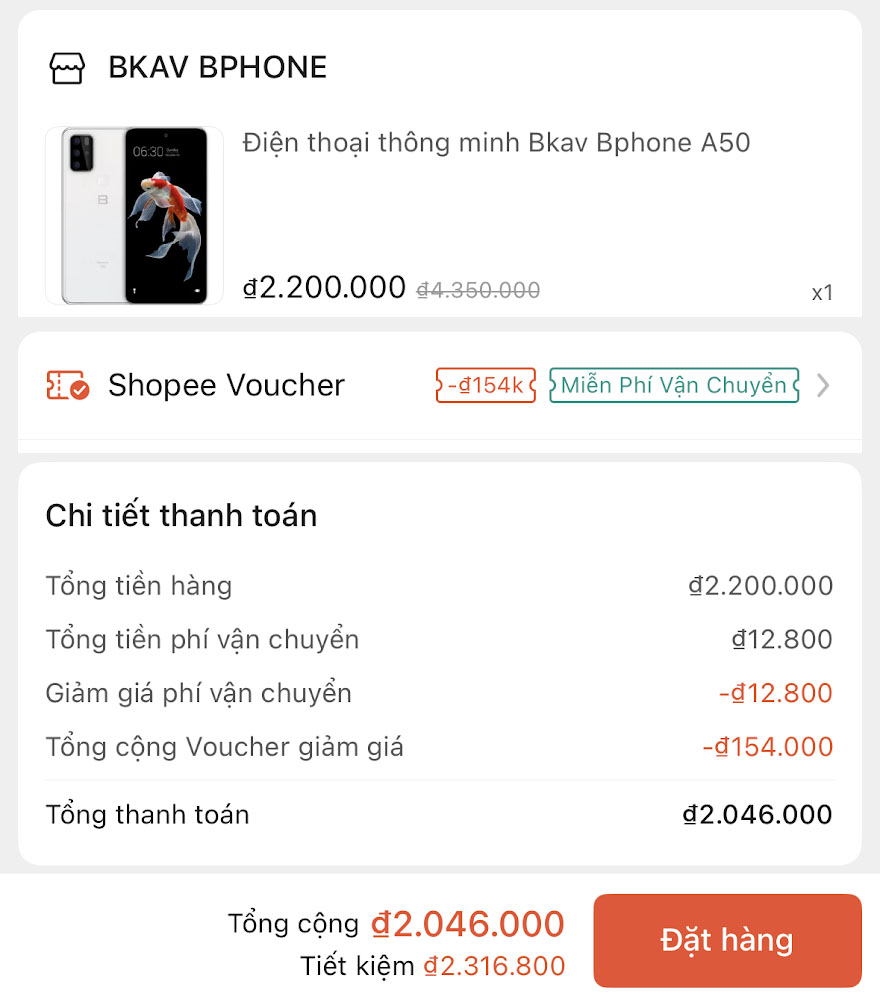 Giữa tháng săn sale Bphone A50: Smartphone 
