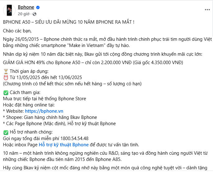 Một mẫu điện thoại của ông Nguyễn Tử Quảng đang giảm giá 49% nhân sự kiện đặc biệt- Ảnh 1. Một mẫu điện thoại của ông Nguyễn Tử Quảng đang giảm giá 49% nhân sự kiện đặc biệt- Ảnh 1.
