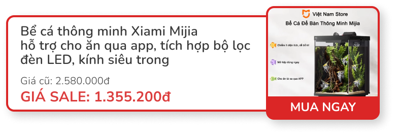 Deal giữa tháng: S24 Ultra 18.95 triệu, bể cá thông minh Xiaomi 1.35 triệu, tai nghe Redmi chỉ 255.000đ...- Ảnh 4.