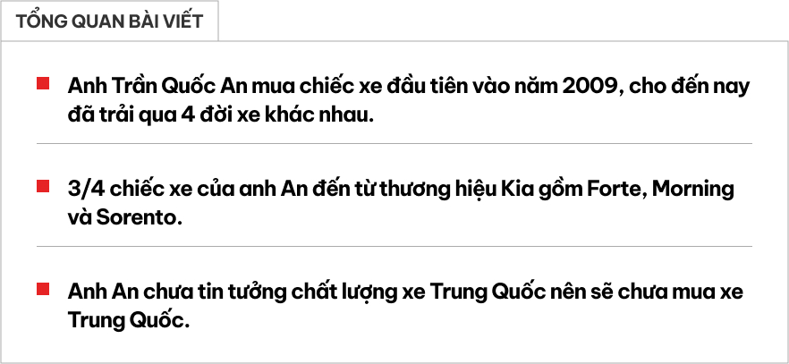 16 năm dùng 3 đời xe Hàn, chủ xe đứng trước câu hỏi ‘Có mua xe Trung Quốc không?’ và đây là câu trả lời- Ảnh 1. 16 năm dùng 3 đời xe Hàn, chủ xe đứng trước câu hỏi ‘Có mua xe Trung Quốc không?’ và đây là câu trả lời- Ảnh 1.