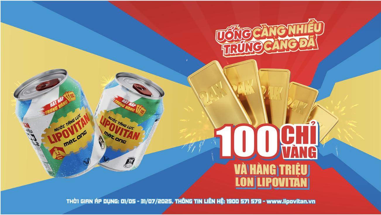 Bật nắp năng lượng, sẵn sàng bùng nổ vàng cùng Lipovitan- Ảnh 1. Bật nắp năng lượng, sẵn sàng bùng nổ vàng cùng Lipovitan- Ảnh 1.
