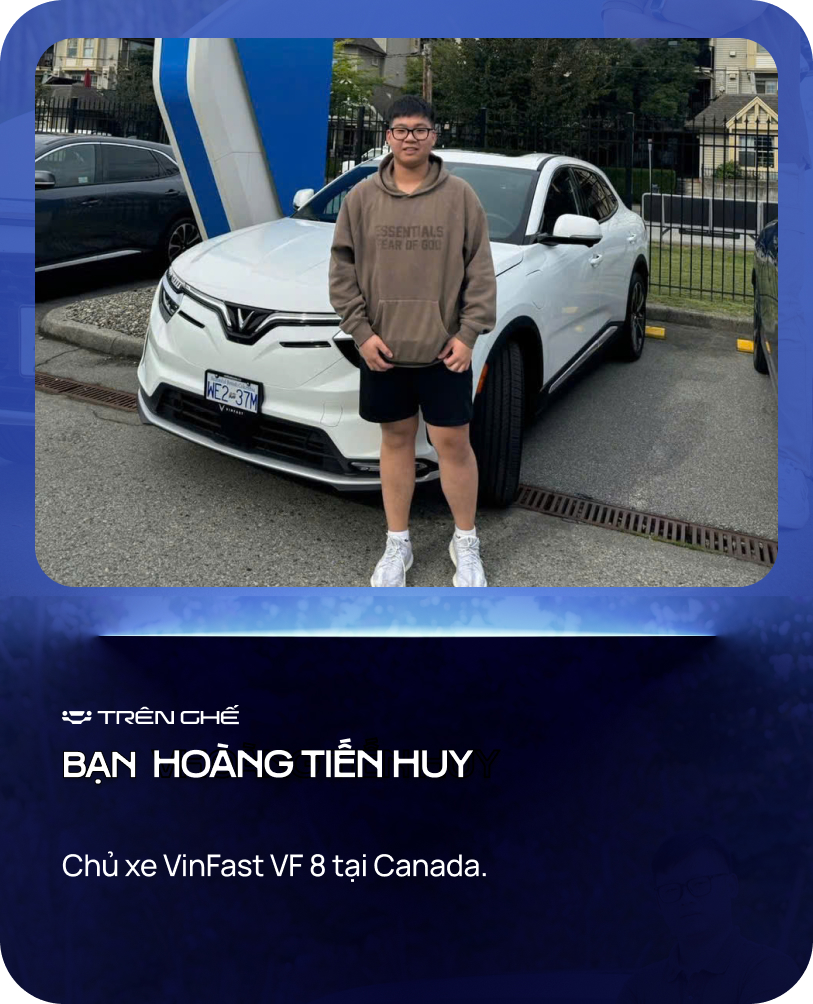 Sở hữu VinFast VF 8 tại Canada, nam Gen Z chia sẻ: ‘Tăng tốc tốt như xe xăng máy V6, nhiều người trầm trồ không tin Việt Nam cũng có thể sản xuất ô tô’- Ảnh 1. Sở hữu VinFast VF 8 tại Canada, nam Gen Z chia sẻ: ‘Tăng tốc tốt như xe xăng máy V6, nhiều người trầm trồ không tin Việt Nam cũng có thể sản xuất ô tô’- Ảnh 1.