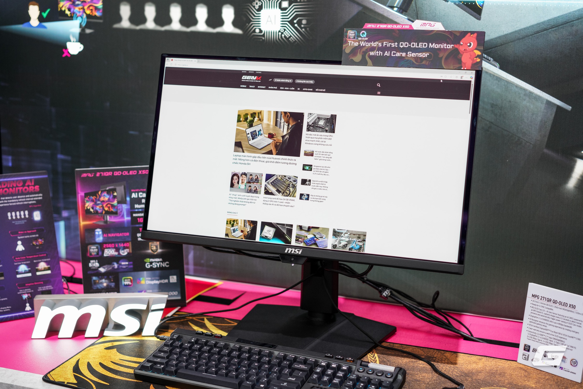 Computex 2025: MSI đột phá ranh giới công nghệ với màn hình OLED 500 Hz không lo burn-in và case máy tính với vẻ đẹp hiếm có- Ảnh 1.