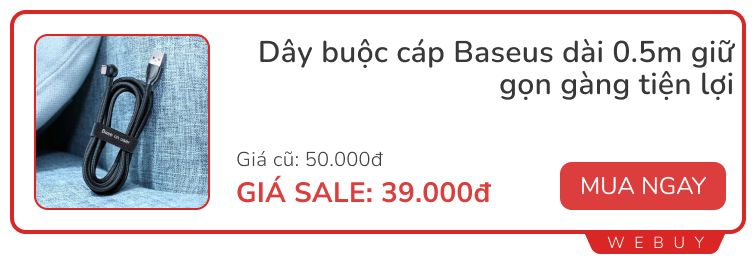 Săn sale cuối tháng: 10 món đồ dùng ổn, giá rẻ dưới 150.000 của Baseus- Ảnh 2.