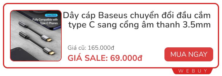 Săn sale cuối tháng: 10 món đồ dùng ổn, giá rẻ dưới 150.000 của Baseus- Ảnh 4.