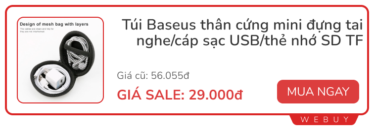 Săn sale cuối tháng: 10 món đồ dùng ổn, giá rẻ dưới 150.000 của Baseus- Ảnh 1.