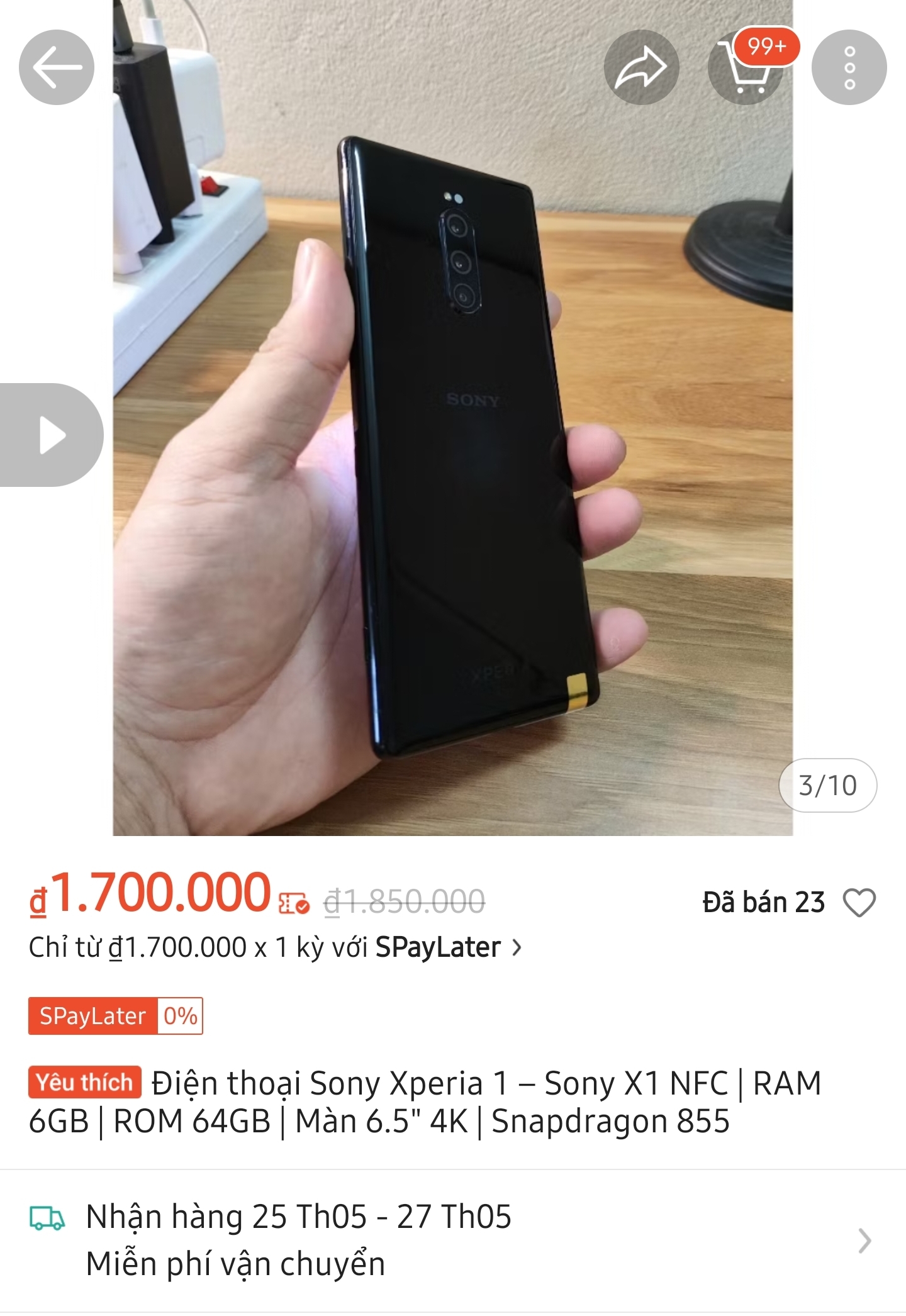 Chỉ 1.3 triệu mua được điện thoại Sony màn OLED 4K, cấu hình Chỉ 1.3 triệu mua được điện thoại Sony màn OLED 4K, cấu hình