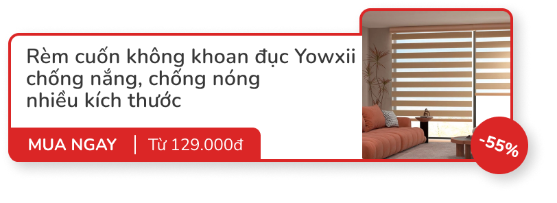 Deal cuối tháng: Tai nghe Huawei vừa lên kệ đã giảm 700.000đ, chuột Xiaomi Gen 3 -50%, rèm chống nắng không khoan đục từ 129.000đ- Ảnh 9.