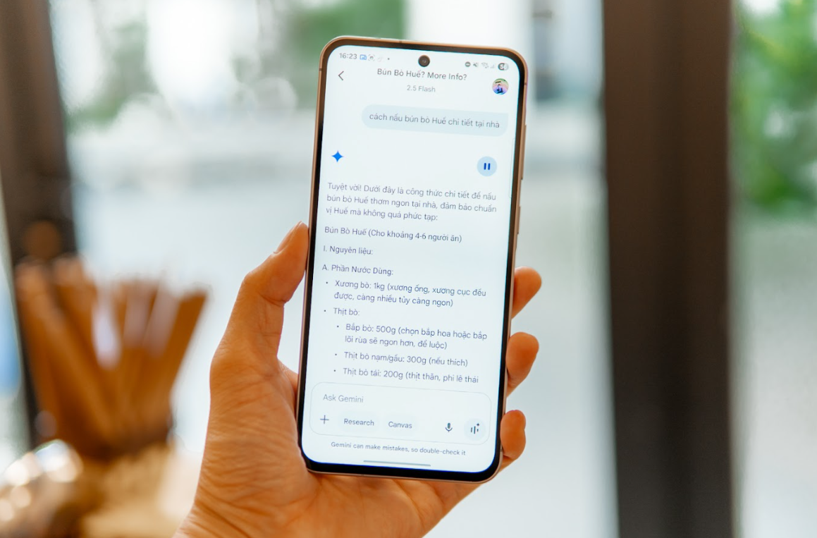 Đi để nếm, để nhớ và để nấu: Hành trình ẩm thực với Galaxy A56 5G và Gemini Live- Ảnh 3. Đi để nếm, để nhớ và để nấu: Hành trình ẩm thực với Galaxy A56 5G và Gemini Live- Ảnh 3.