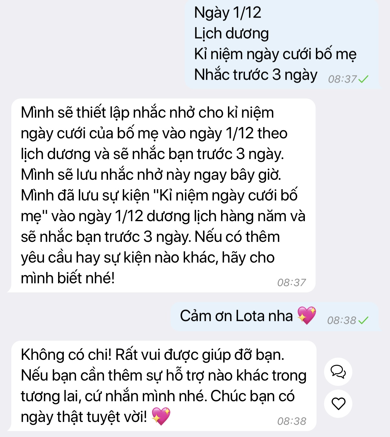 Cách triệu hồi trợ lý nhắc lịch Lota, Cách triệu hồi trợ lý nhắc lịch Lota,