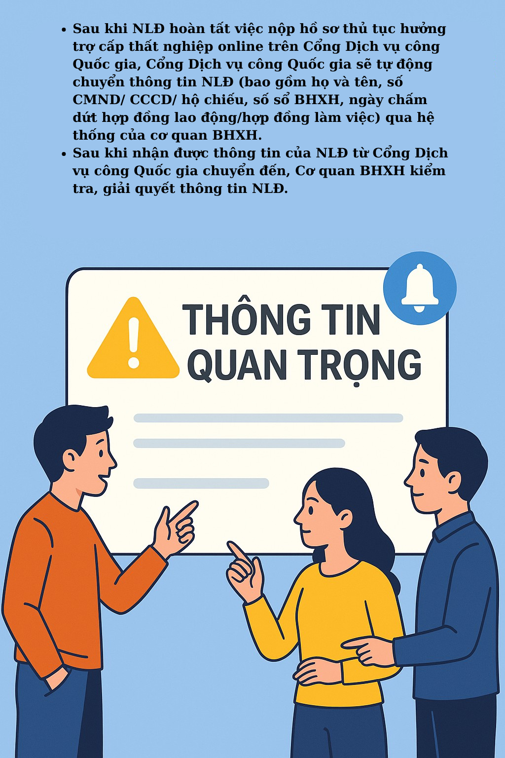 Infographic: Chi tiết các bước nộp hồ sơ trợ cấp thất nghiệp online, ai cũng nên biết tránh mất thời gian- Ảnh 7. Infographic: Chi tiết các bước nộp hồ sơ trợ cấp thất nghiệp online, ai cũng nên biết tránh mất thời gian- Ảnh 7.