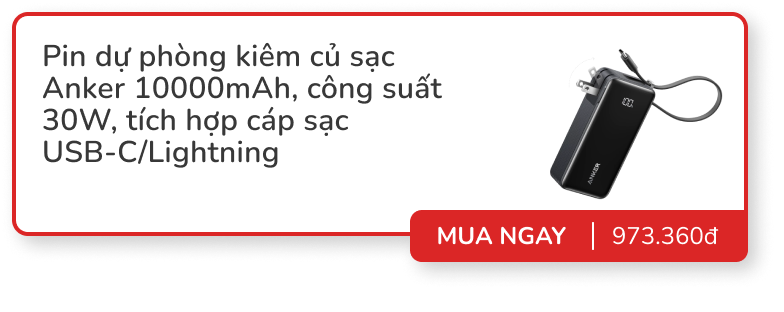 Top pin dự phòng kiêm củ sạc dùng tiện nghi: Nhiều mẫu từ Anker, Baseus, Remax... giảm đến vài chục %- Ảnh 9. Top pin dự phòng kiêm củ sạc dùng tiện nghi: Nhiều mẫu từ Anker, Baseus, Remax... giảm đến vài chục %- Ảnh 9.