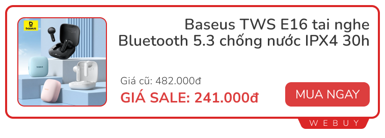 Sale đầu tháng vẫn còn: Tai nghe, cáp sạc, quạt mini... có món giá chỉ 18.000đ- Ảnh 6.