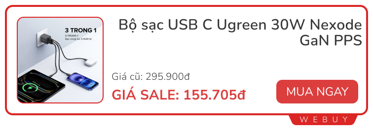 Sale đầu tháng vẫn còn: Tai nghe, cáp sạc, quạt mini... có món giá chỉ 18.000đ- Ảnh 9.