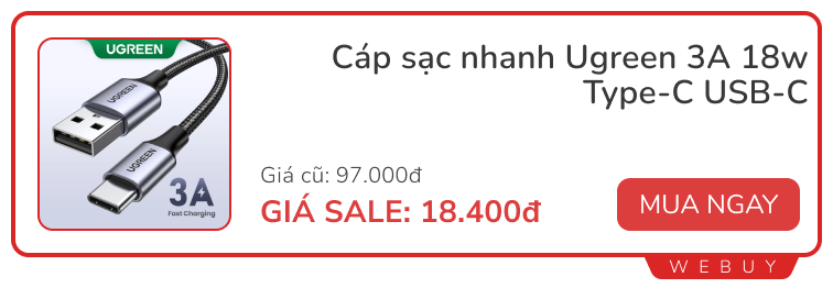 Sale đầu tháng vẫn còn: Tai nghe, cáp sạc, quạt mini... có món giá chỉ 18.000đ- Ảnh 8.