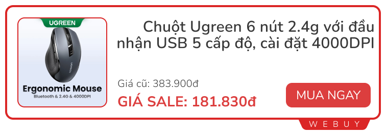 Sale đầu tháng vẫn còn: Tai nghe, cáp sạc, quạt mini... có món giá chỉ 18.000đ- Ảnh 12.