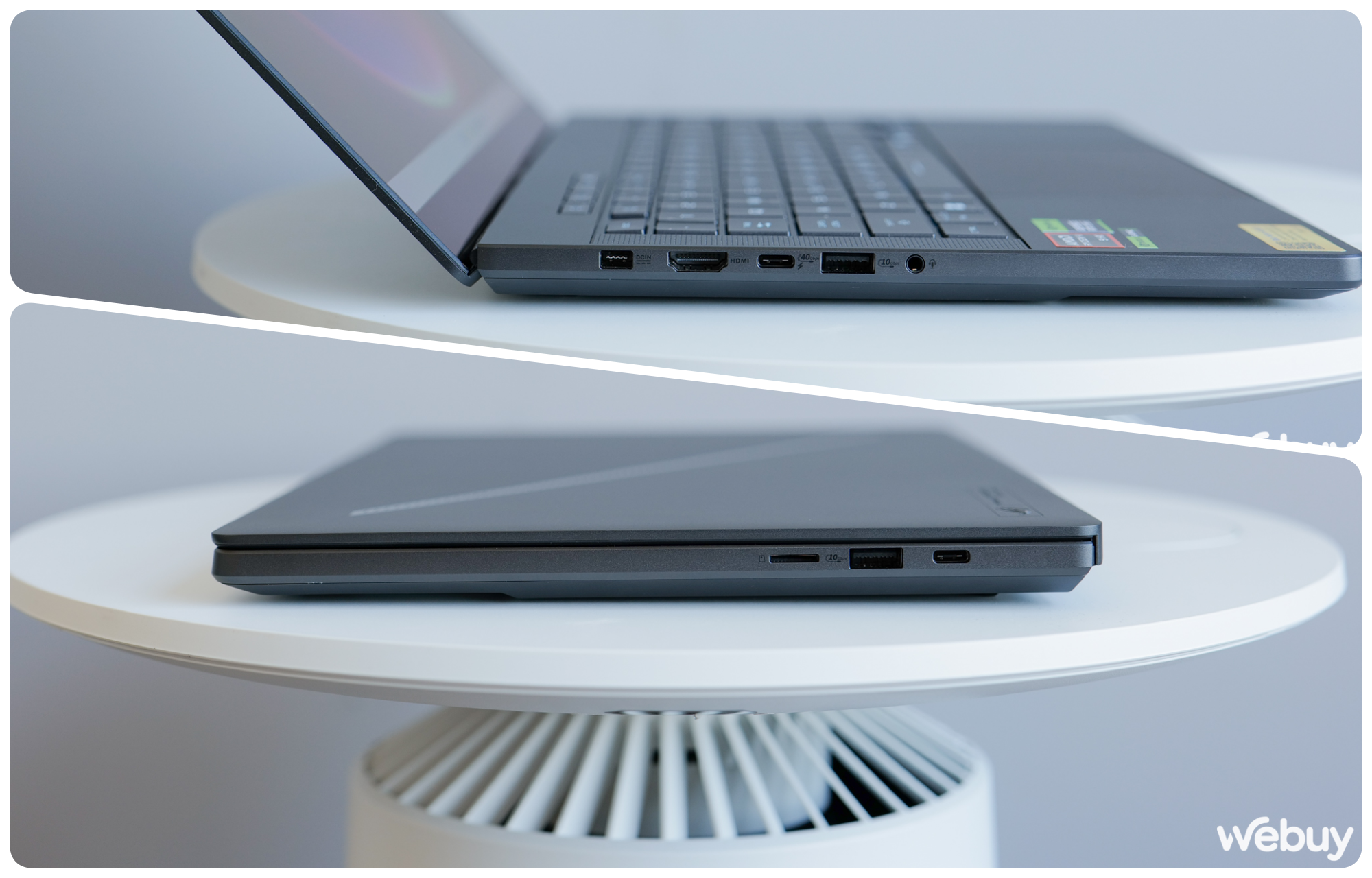 Đánh giá ROG Zephyrus G14 2025: Không ai nghĩ laptop gaming mỏng nhẹ như này lại “giấu hàng nặng” RTX 5080- Ảnh 4. Đánh giá ROG Zephyrus G14 2025: Không ai nghĩ laptop gaming mỏng nhẹ như này lại “giấu hàng nặng” RTX 5080- Ảnh 4.