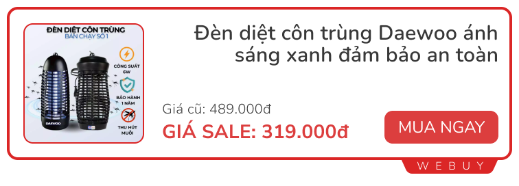 Săn deal đồ thiết thực cho mùa hè: Quạt phun sương, máy làm đá, đèn đuổi muỗi...- Ảnh 6.
