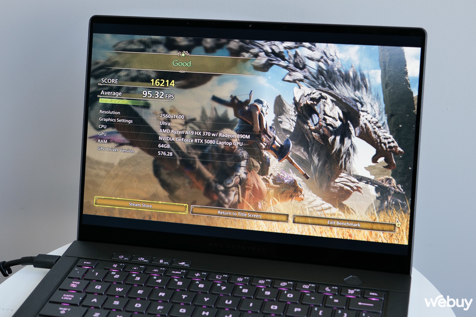 Đánh giá ROG Zephyrus G14 2025: Không ai nghĩ laptop gaming mỏng nhẹ như này lại “giấu hàng nặng” RTX 5080- Ảnh 34. Đánh giá ROG Zephyrus G14 2025: Không ai nghĩ laptop gaming mỏng nhẹ như này lại “giấu hàng nặng” RTX 5080- Ảnh 34.