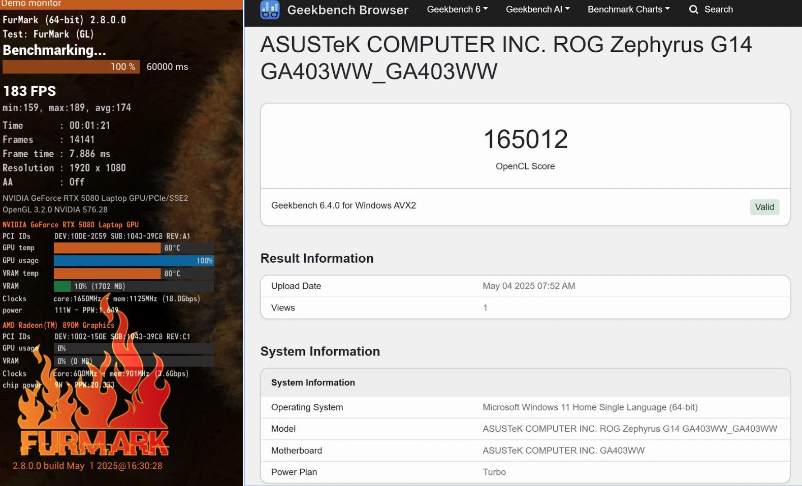 Đánh giá ROG Zephyrus G14 2025: Không ai nghĩ laptop gaming mỏng nhẹ như này lại “giấu hàng nặng” RTX 5080- Ảnh 29. Đánh giá ROG Zephyrus G14 2025: Không ai nghĩ laptop gaming mỏng nhẹ như này lại “giấu hàng nặng” RTX 5080- Ảnh 29.