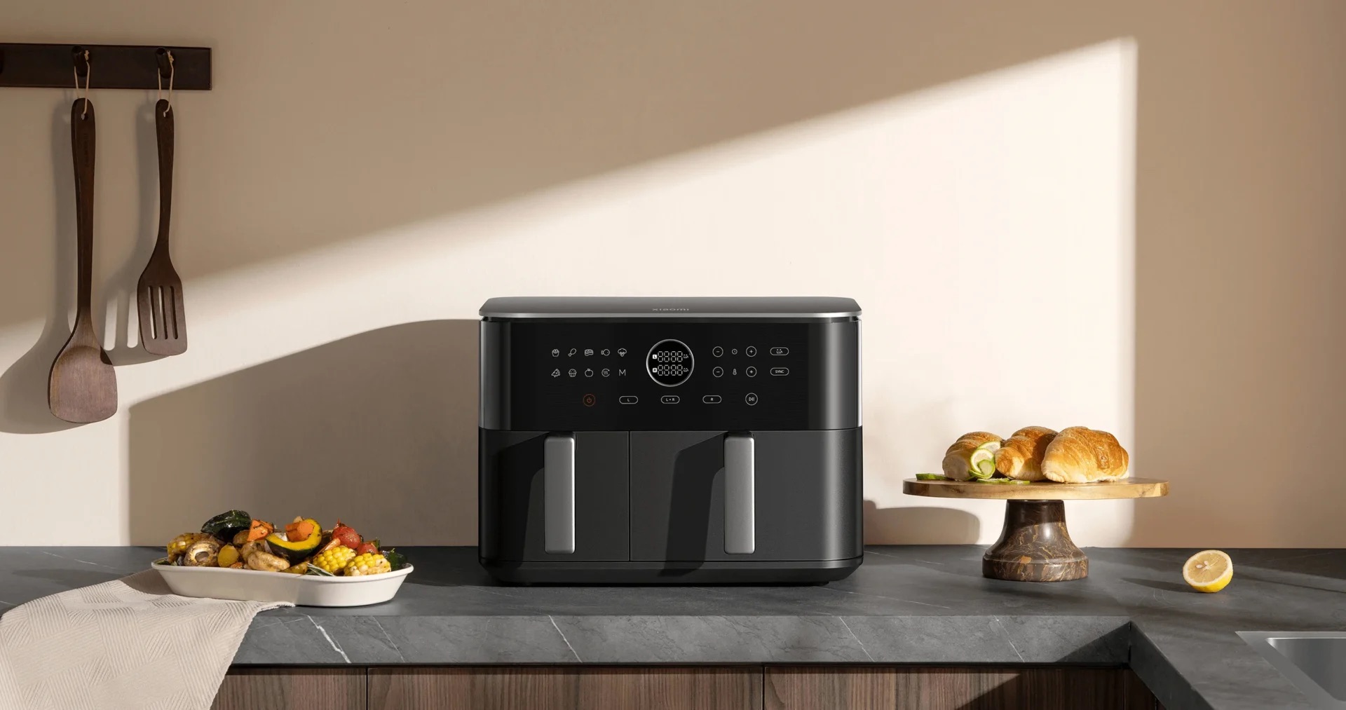 Xiaomi ra mắt nồi chiên không dầu hai ngăn: Chế biến cùng lúc hai món, sẽ bán ở thị trường quốc tế- Ảnh 1. Xiaomi ra mắt nồi chiên không dầu hai ngăn: Chế biến cùng lúc hai món, sẽ bán ở thị trường quốc tế- Ảnh 1.