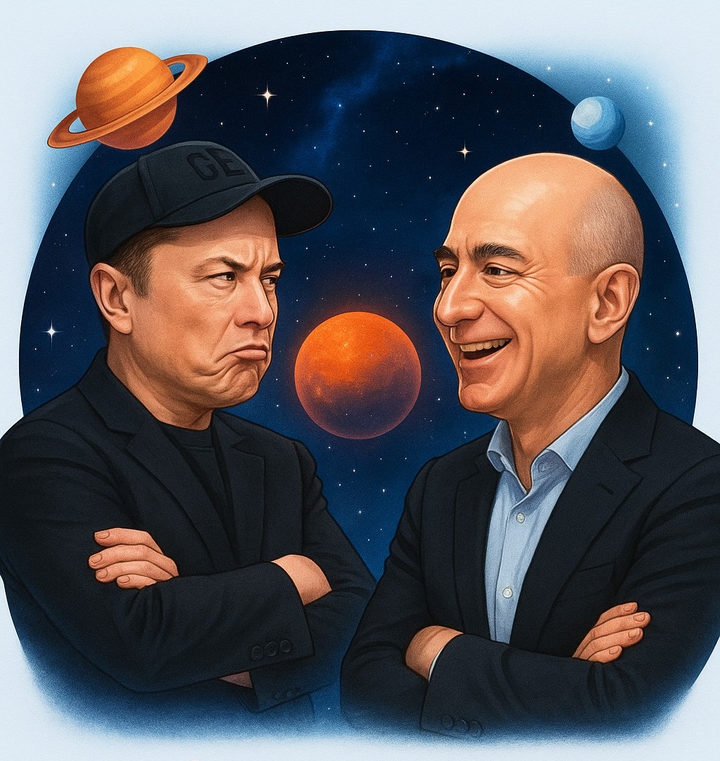 Kẻ thích “troll” cả thế giới, người ngồi im thâu tóm tất cả: Elon Musk và Jeff Bezos ai thực sự đang thắng?- Ảnh 1. Kẻ thích “troll” cả thế giới, người ngồi im thâu tóm tất cả: Elon Musk và Jeff Bezos ai thực sự đang thắng?- Ảnh 1.