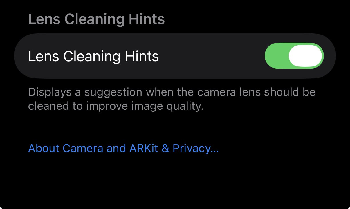 Tính năng cực hay của iOS 26: Nhắc nhở người dùng khi camera của iPhone bị bẩn- Ảnh 2. Tính năng cực hay của iOS 26: Nhắc nhở người dùng khi camera của iPhone bị bẩn- Ảnh 2.