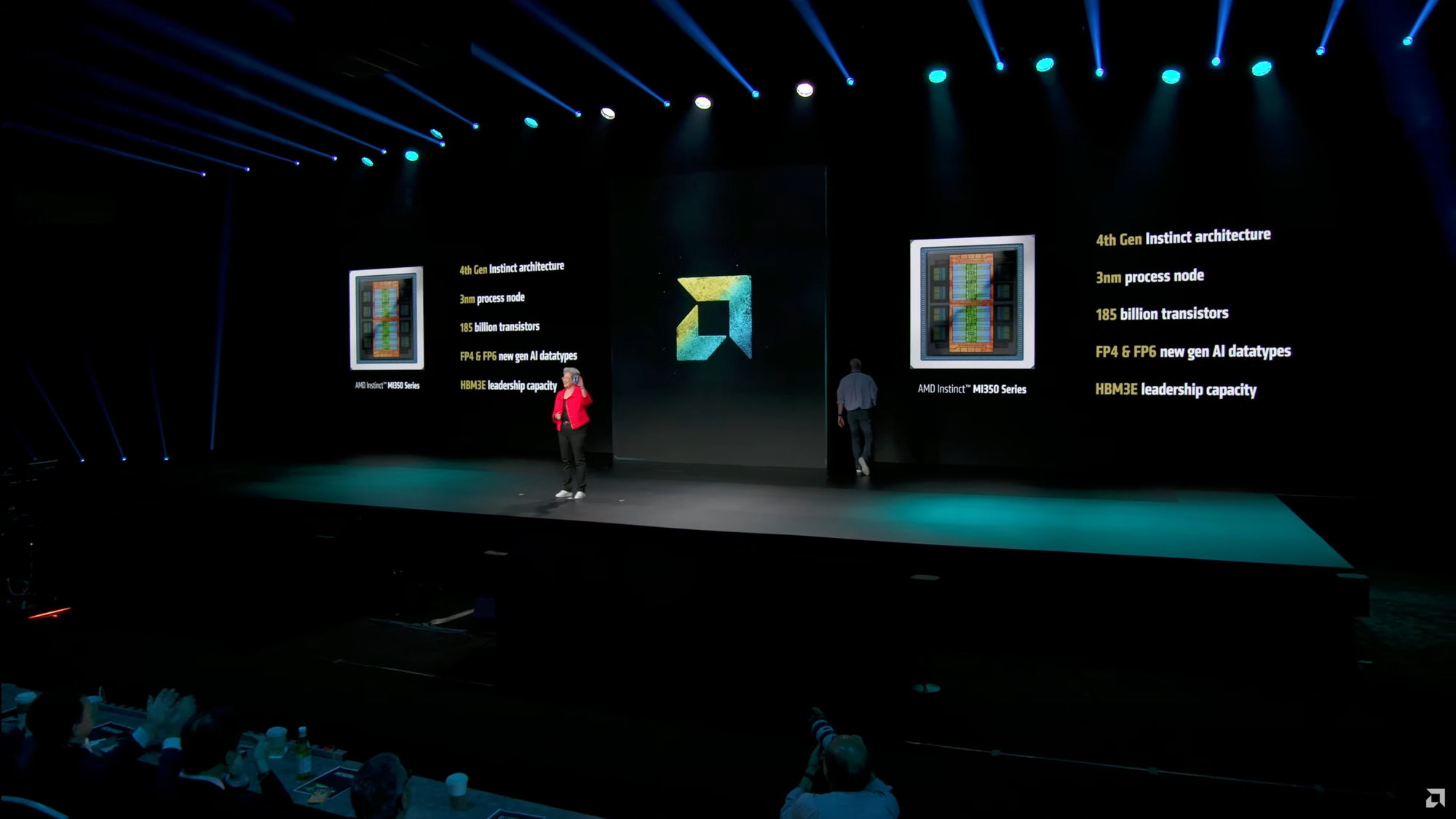 AMD ra mắt Instinct MI350: GPU chuyên AI với 185 tỷ bóng bán dẫn và bộ nhớ HBM3E 288 GB- Ảnh 2. AMD ra mắt Instinct MI350: GPU chuyên AI với 185 tỷ bóng bán dẫn và bộ nhớ HBM3E 288 GB- Ảnh 2.