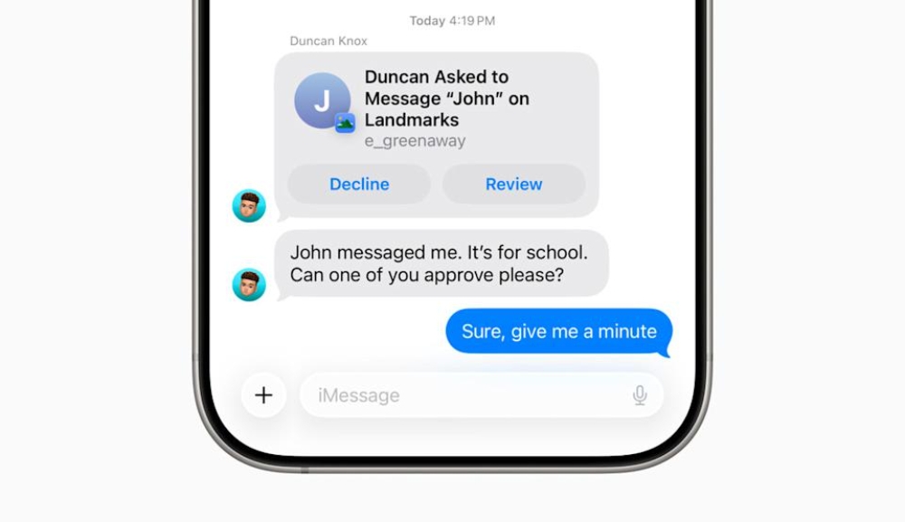 iOS 26 buộc trẻ em phải xin phụ huynh để nhắn tin đến số điện thoại mới- Ảnh 2. iOS 26 buộc trẻ em phải xin phụ huynh để nhắn tin đến số điện thoại mới- Ảnh 2.