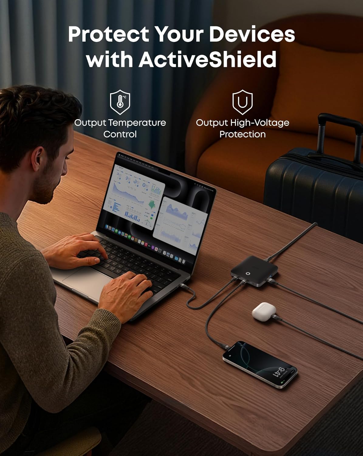 Anker ra mắt sạc GaN Nano 35W tích hợp dây sạc và Nano 130W với 6 cổng USB- Ảnh 7. Anker ra mắt sạc GaN Nano 35W tích hợp dây sạc và Nano 130W với 6 cổng USB- Ảnh 7.