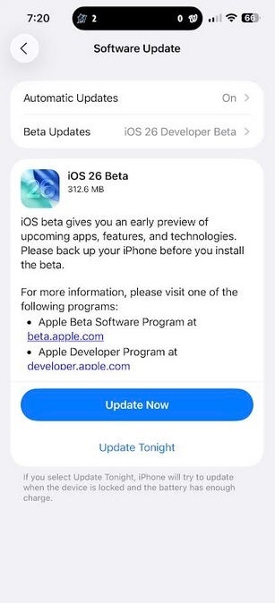 Apple xác nhận iOS 26 Beta 1 gặp lỗi nghiêm trọng về pin, lập tức tung ra bản vá- Ảnh 2. Apple xác nhận iOS 26 Beta 1 gặp lỗi nghiêm trọng về pin, lập tức tung ra bản vá- Ảnh 2.